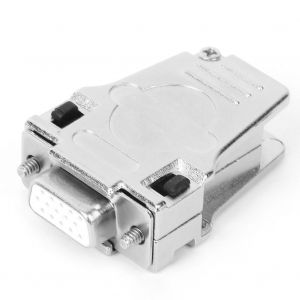 Connecteur serie D-SUB DB15S-M-45, boitier metallique, adaptateur de port serie 15 broches - Neuf