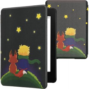 Etui Compatible Avec Kindle Paperwhite 11e Génération-Étui À Rabat Magnétique Tablette Ereader Similicuir Pour Kindle Paperwhite-Jaune-Marron-Bleu Foncé - Neuf