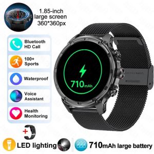 Pour Huawei Xiaomi Gps Track Montre Intelligente Hommes 1.85 Pouces Ultra Hd Amoled &Eacute;cran 710 Mah Batterie Bluetooth Appel Smartwatch 2025 Nouveau - Neuf