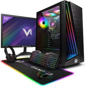 Vibox PC Gamer Complet - AMD Ryzen 3 3200G 4,0 GHz - Carte graphique intégrée Radeon Vega 8 - 16 Go RAM - 1 To NVMe - Windows 11 - WiFi - Neuf