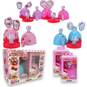 TIANYI-Funny Box Hello Kitty Happy Birthday, Poup&eacute;e Fille Devient G&acirc;teau Topper pour G&acirc;teaux et F&ecirc;te, 2 Pi&egrave;ces, D&eacute;corations de G&acirc;teau d'anniversaire, pour Cadeau Enfants +3 Ans - Neuf