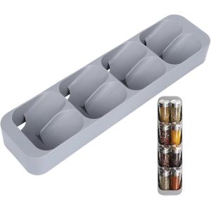 Organisateur de tiroir à épices,Organisateur d'épices et d'assaisonnements Insert avec 8 grilles pour comptoir de plateau de garde-manger à la maison de cuisine - Neuf
