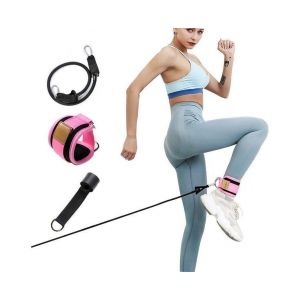 Sangle De Cheville Rose Pour Machines &Agrave; C&acirc;bles Et Bandes De R&eacute;sistance - Am&eacute;liorez Les Entra&icirc;nements Des Jambes Et Des Fessiers Avec Confort Et Durabilit&eacute; ! - Neuf