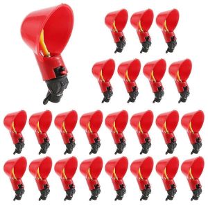 24pcs Alimentation Automatique Oiseau Coop Volaille Poulet Volaille Buveur Eau Tasses Bétail Boire - Neuf