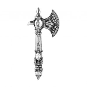 Broche Strass Hache Broche Vintage Tomahawk Pin Broches De No&euml;l Pour Femmes Fillessilver - Neuf