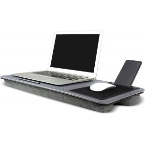 acdsgd-Plateau de Bureau Portable Grand Coj&iacute;n de Genou pour Canap&eacute; Lit Support Ordinateur 17" Fente pour Tablette et T&eacute;l&eacute;phone avec Tapis de Souris Int&eacute;gr&eacute; pour le T&eacute;l&eacute;travail &agrave; Domicile - Neuf