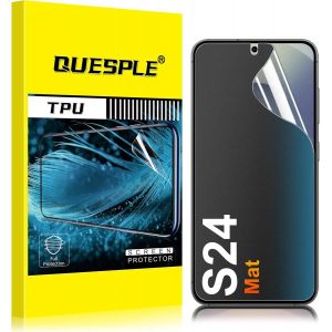 LORANKA-[3 Pi&egrave;ces] Mat Protection &eacute;cran pour Samsung Galaxy S24, Anti-empreintes, Anti-&eacute;blouissement Matte TPU Film Protection &eacute;cran, Sans Bulles, Compatible avec Lecteur d&iquest;Empreinte - Neuf