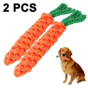 Jouets À Mâcher En Corde De Coton Durable Pour Chiens ¿ Santé Dentaire Et Soulagement De L'ennui ¿ Lot De 2, Parfaits Pour Les Animaux De Petite Et Moyenne Taille - Neuf