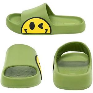 Dww-Vert Femmes Hommes Plage Chaussons D'été Sliders Sandales,Chaussons Enfant Souples,Salle De Bains Piscine Douche Anti-Slip Pantoufles Tongs Pour Intérieur Et Extérieur 39-40eu - Neuf
