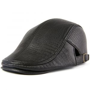 Buttermere-Béret En Cuir Group Pour Homme,Casquette Plate En Peau De Mouton,Marron,Ajustable,Haute Qualité,Automne Hiver - Neuf
