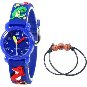Kalanka-Montre Pour Enfants Garçon Fille - 3atm Étanche Montre Mouvement À Quartz Montre Bracelet En Silicone Pour Filles Et Garçons De 3 Ans À 10 Ans - Neuf