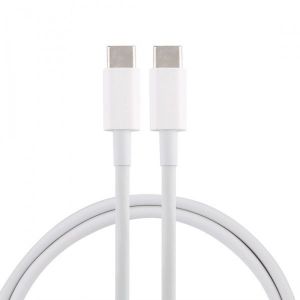 Câble USB PD 5A Câble de charge rapide USB-C / Type-C mâle vers USB-C / Type-C mâleLongueur de câble 1 m blanc - Neuf