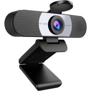 Webcam 1080P- Webcam C960 Full Hd Avec Double Microphone, Paramètres Réglables, Grand Angle 90 ° Avec Correction Automatique, Plug & Play, Caméra De Streaming Pour Linux, Win10, Mac, Youtube - Neuf