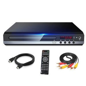 Lecteur DVD 1080P HD Home pour TV Toutes R&eacute;Gions CD Gratuit Sortie AV EVD - Prise UE - Neuf