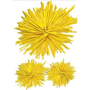 SJZG-Lot De 50 Ballons De Modelage Jaunes 260Q Longs Pour Attacher Une Arche De Ballons, La Fabrication D'Animaux, Des Ballons Magiques Pour Enfants, Anniversaire, F&ecirc;te De Mariage - Neuf