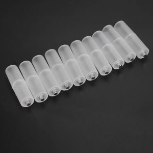 10PCS AAA to, Adaptateur de Convertisseur de Piles Cas de Taille AA Batterie Batterie Support Bo&icirc;tier de Batterie Transparent (Transparent) - Neuf