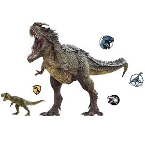 Vente promotionnelle Autocollant mural dinosaure 3D,Autocollant mural dinosaure géant,Peel and Stick Décor mural amovible pour garçons Enfants Chambre Salon Playroo - Neuf