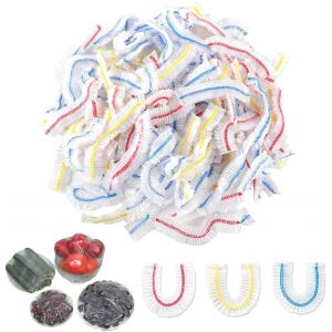 Letnerny-Lot De 200 Housses De Conservation Des Aliments Frais Élastiques En Plastique Jetables Pour Fruits, Légumes, Viandes - Neuf