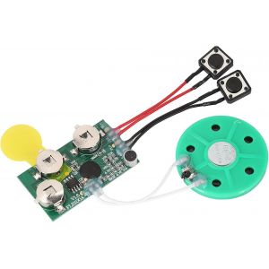 CHECARZHN--NO1-Puce De Carte Voeux Bricolage, 120 Secondes Diy Module Voix Enregistrable Lecteur D'Enregistrement Vocal Musique Pour Cartes Noël Cadeaux Boîtes À Bijoux Jouets Faites Maison Invitatio - Neuf