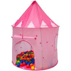 KAL-Tente De Jardin À Boules 100X100X135Cm Jouet Pour Petites Filles Rose - Neuf