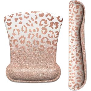 JGD-Tapis de souris ergonomique antid&eacute;rapant en mousse &agrave; m&eacute;moire de forme pour clavier - Soulagement de la douleur - Parfait pour ordinateur portable, ordinateur portable, jeux et bureau - Neuf