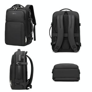 Sac À Dos Ordinateur 15.6 Pouces Avec Ports USB Type-C Anti-Vol Élégant Noir Noir YONIS - Neuf