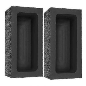 2 Pièces (4-2kg) Lingot De Graphite Pour La Fusion Coulée Affinage Métal Cuivre Or Argent Aluminium Laiton - Neuf