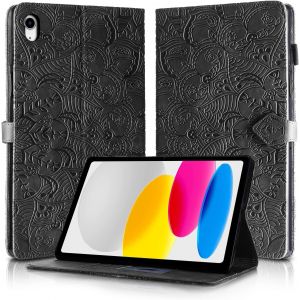 Pissenlit Coque Ipad 10eme Generation 10,9 Pouces En 2022,Ipad 11 Pouces(A16) 2025,Cuir Pu De Qualité Supérieure Pour Une Protection Complète À 360°,Conception De Motif De Pissenlit Unique, Bleu - Neuf