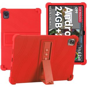 Coque Pour Blackview Mega 1 Tablet 11,5 Pouce, Silicone Antichoc L&eacute;ger Housse De Protection Avec Support Stand Pour Blackview Mega 1 Tablet 11,5 Pouce, Rouge[ZHUJ2522] - Neuf