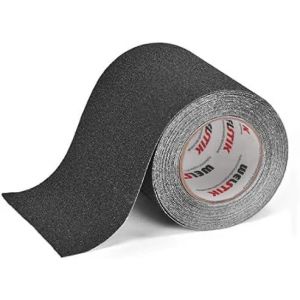 Bande Antid&eacute;rapante Adh&eacute;sive pour Escaliers,Friction,Abrasif pour Les S&eacute;curit&eacute;,Escabeau,Int&eacute;rieur,Ext&eacute;rieur,Haute Traction,10CM x 5M,Noir - Neuf