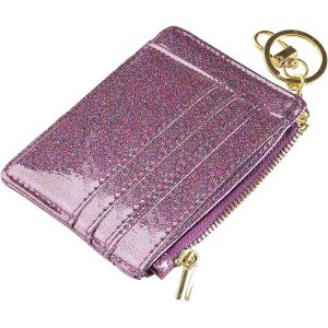 TRAHOO-Porte Carte Femme Mince Portefeuille Porte Carte Bancaire RFID Bloquant Porte Carte Bancaire en Cuir Fermeture &agrave; Glissi&egrave;re Porte-Monnaie Porte-Cl&eacute;s Portefeuilles pour Femmes Et Hommes - Neuf
