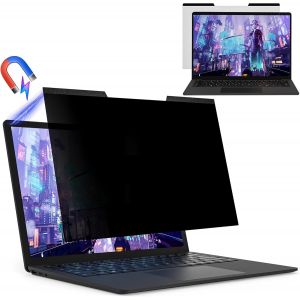 Magn&eacute;tique Filtre De Confidentialit&eacute; 15.6 Pouces 16:9 Pour &Eacute;cran Ordinateur Portable, Amovible Protection D'&Eacute;cran Anti Lumiere Bleue Compatible Avec Dell/Asus/Hp/Acer/Lenovo/Thinkpad/Samsung/Sony - Neuf