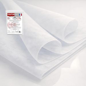 Mevronisshop-Marque Fran&ccedil;aise | Entoilage Thermocollant Blanc 100&times;250 Cm | Renfort Non Tiss&eacute; Polyester, Id&eacute;al Couture, V&ecirc;tements, Sacs Et Loisirs Cr&eacute;atifs - Neuf