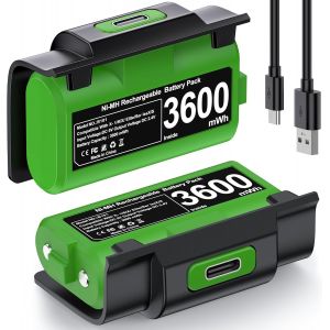 Xbox One Controller Battery,Xbox Series X&s 2 X 3600mwh Battery Compatible With Xbox One S/X/Elite,Xbox Series X/S,12 Hours Battery Life - Neuf
