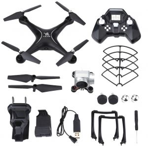 Drone Rc Quadcopter Wifi Fpv, Telecommande De Maintien D'altitude Avec Camera Hd 0,3 Mp - Neuf