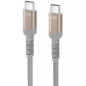 AYU-Câble USB C vers USB C 1m, 140W 100W 60W Câble USB Type C Nylon Tressé PD3.1 3.0 20V 5A Support Données Chargeur Rapide Audio pour iPhone16 15 Pro Max Galaxy S24 23 Pixel9 iPad Pro MacBook - Neuf