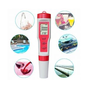 Testeur numérique multifonction de qualité de l'eau- TDS, EC, pH et température pour aquariums et surveillance des sols - Neuf