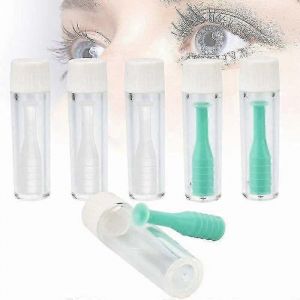 Outil De Décapant De Lentilles De Contact Rigides En Silicone Rgp Avec Ventouse Et Étui De Protection (2 Pièces) - Neuf