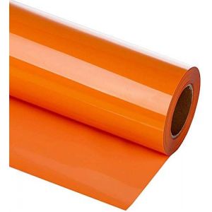 Tianyi-Rouleau Flex Thermocollant Pour Tissu-30cm X300cm Pour Cricut & Silhouette Cameo-Rouleau Vinyle Thermocollant,Très Résistant Pourt-Shirts Et Vêtements, Facile À Couper Et À Désherber Orange - Neuf