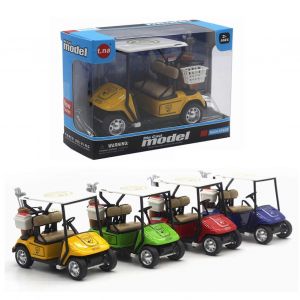 Golf Cart Model Toy 1:36 Pull Back Golf Cart Alloy Children's Simulation Collection Toy Car-Bleu - Neuf
