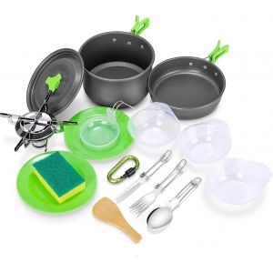 Kit Camping, Kit De Casseroles Et Accessoires Camping, Wostoo 2 /3 Personnes - Neuf