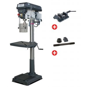 Perceuse &agrave; colonne jusque &oslash; 30 mm CM4 1,1 kW 400V affichage digital + &eacute;tau de per&ccedil;age + jeu de boulons Optidrill D33PRO 400V PACK - Neuf