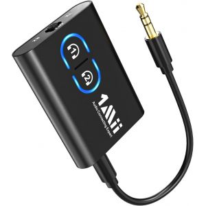 [Upgraded] Transmetteur Récepteur Bluetooth 5.3 Pour Tv Casque Sans Fil, Aptx Faible Latence/Hd/Ad, 3.5mm Aux Adaptateur Audio Bluetooth Pour Avion/Stéréo Domestique Hi-Fi, Double Connexion - Neuf