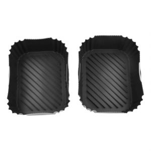 2 pcs Air Fryer Accessoires Set Air Fryer Panier en silicone - Neuf