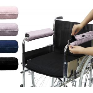 Lot De 2 Housses D'accoudoirs Rembourr&eacute;s Pour Fauteuil Roulant-En Mousse &Agrave; M&eacute;moire De Forme-Ergonomique-Pour Fauteuil Roulant.[C147] - Neuf