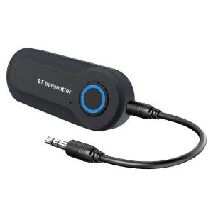 Récepteur émetteur audio Bluetooth 5.0 pour PC TV voiture,adaptateur auxiliaire sans fil 3,5 mm streaming de musique - Neuf