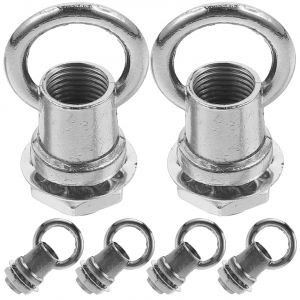 KALANKA-Crochet De Plafond M10 Pour Luminaire Suspendu Avec Anneau De Suspension Ferm&eacute; Et &Eacute;crou Complet Support S&eacute;curis&eacute; Pour &Eacute;clairage Bricolage Polyvalent - Neuf