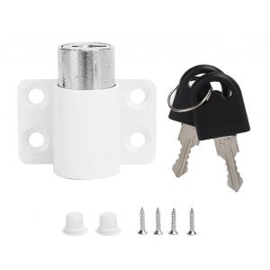 Hjlian Serrure De Securite Blanche A 3 Anneaux Pour Fenetre Coulissante, Boucle Antivol Pour Fenetre En Acier Et Plastique. - Neuf