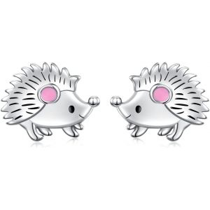 Chenquansarl-Boucles D'oreilles De H&eacute;risson Pour Femmes Filles Boucles D'oreilles D'animaux En Argent Sterling 925 Cadeaux Pour Les Amoureux Du H&eacute;risson Hypoallerg&eacute;nique - Neuf