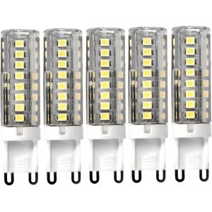 Cheng-Jandei - Pack De 5 Ampoules Led G9, 6w, Blanc Chaud 3000k, 400 Lumens, Angle De 360 U200bU200bdegr&eacute;s, Non Dimmable. - Neuf